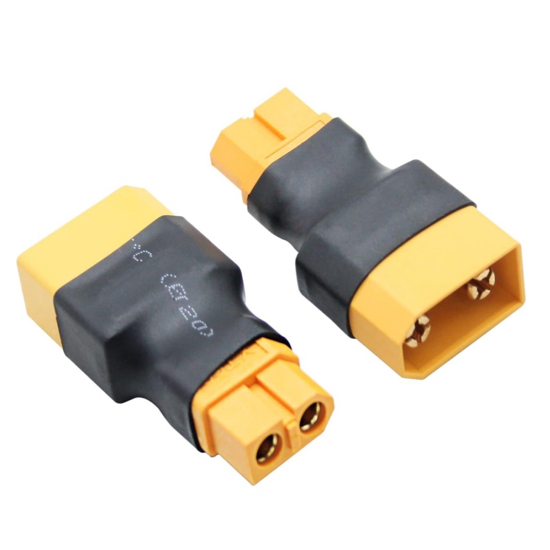 Drone Charger - قطعتان/مجموعة، محول قابس XT90 ذكر وأنثى